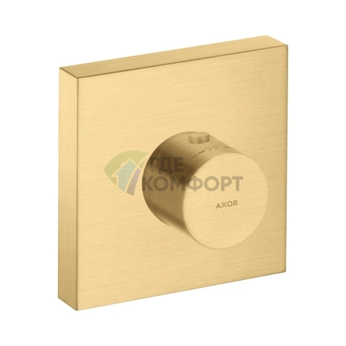 Смеситель для душа AXOR термостатический встраиваемый в цвете шлифованное золото (10755250) - фото 1