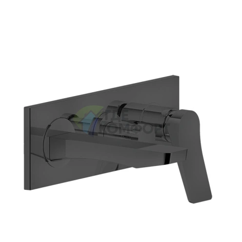 GESSI Rilievo: Встраиваемый смеситель для ванной на 2 источника, цвет Nero XL (59139#299) - фото 1