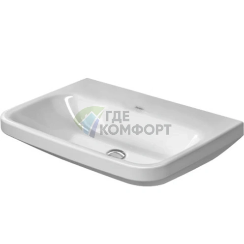 Медицинская раковина Duravit DuraStyle 650x440 мм без перелива и отверстия под смеситель, белая (2324650070) - фото 1