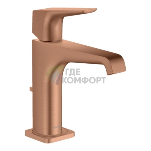 Смеситель для раковины AX Citterio E 125, шлифованное красное золото (36110310) - фото 1