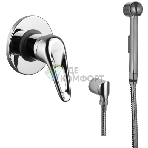 Смеситель Lemark Luna LM4119C: встраиваемый с гигиеническим душем - фото 1