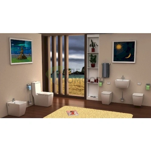 Унитаз-моноблок Arcus 050 Ivory: компактность и стиль для вашей ванной - фото 2