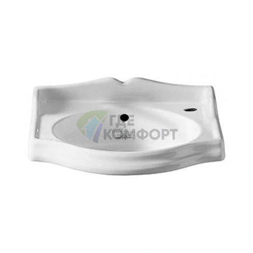 Раковина SIMAS Arcade 37x28 см с отверстием под смеситель справа, белая (AR035bi*1dx) - фото 1