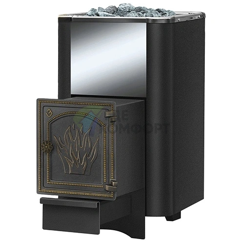 Чугунная печь Везувий Сенсация 22 Антрацит (ДТ-4) - фото 1