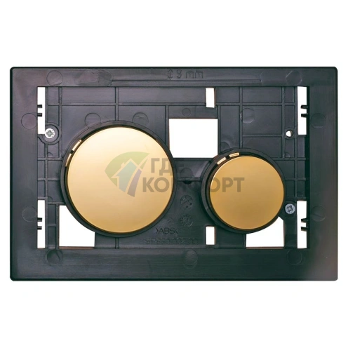 Кнопка смыва TECE Loop Modular 9240668 золото со стеклянной вставкой - фото 2