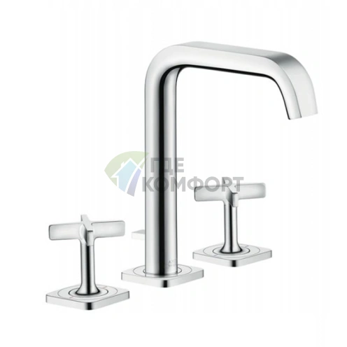 Смеситель для раковины AX Citterio E 170, 3 отверстия, хром (36108000) - фото 1