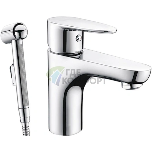 Смеситель для раковины Wasserkraft Leine 3508 с гигиеническим душем - фото 1