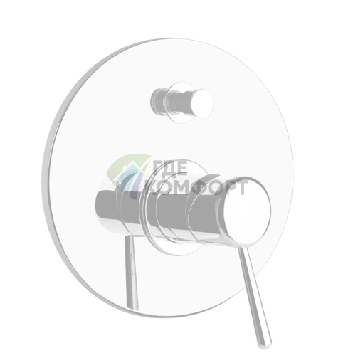 Gessi Goccia — встраиваемый однорычажный смеситель с переключателем (белый) (44678#279) - фото 1