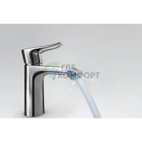 Комплект для ванной Hansgrohe Metris: смеситель для ванны с душем, смеситель для раковины и душевой гарнитур - фото 4