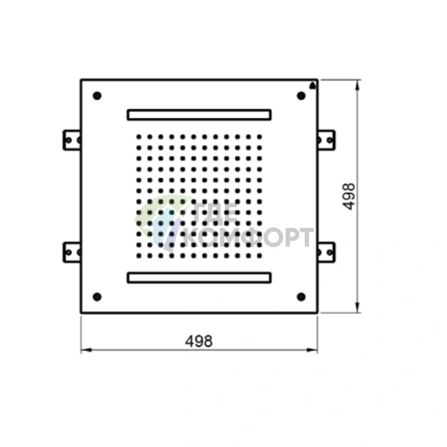 Потолочная душевая лейка с хромотерапией: релаксация и стиль из нержавеющей стали (E044197.MS) - фото 2