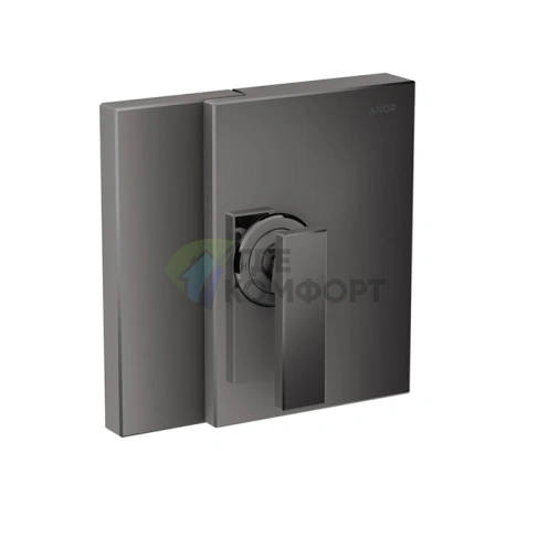 Встраиваемый смеситель для душа AX Edge на 1 источник, полированный черный (46650330) - фото 1