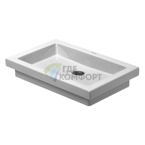 Раковина Duravit 2nd Floor 58x41.5 см, белая, без перелива (317580000) - фото 1