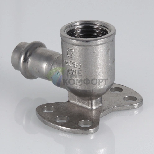 Пресс-водорозетка 15 мм х 03 из нержавеющей стали VTi.954.I.001503 VALTEC (ВАЛТЕК) - фото 6