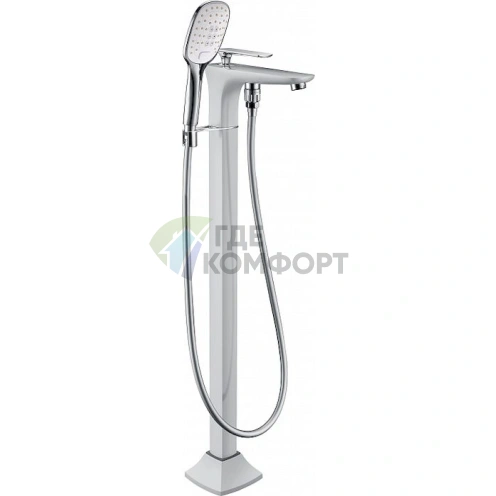 Напольный смеситель Timo 4000/00-16Y-CR в цвете хром/белый - фото 1