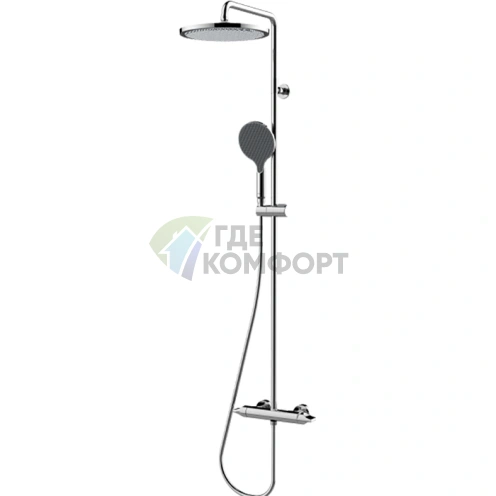 Стойка для душа BOSSINI APICE с однорычажным смесителем, верхним и ручным душем (L10506.045) - фото 1