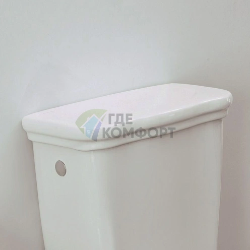 Крышка-сиденье для унитаза KERASAN Retro белая (108001/107201/107101) (крышка бачка 108001/107201/107101) - фото 1