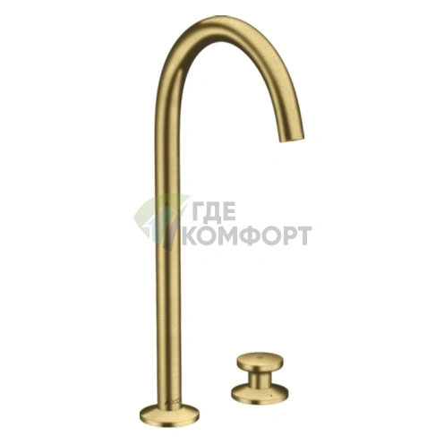 Смеситель для раковины AX One Sel 260 с двумя отверстиями в цвете шлифованная медь (48060950) - фото 1