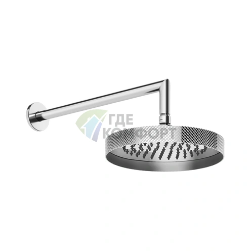 Gessi Anello/Ingranaggio Душевая головка для настенного крепления с шарниром, 218 мм, хром (63448#031) - фото 1