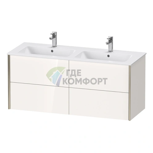 Двойная раковина Duravit ME by Starck для мебели 1300 мм, белая (2336130000) - фото 6