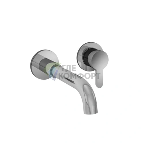 Встраиваемый смеситель Fantini Icona Classic для раковины на 2 отверстия (53 02 R411B) - фото 1