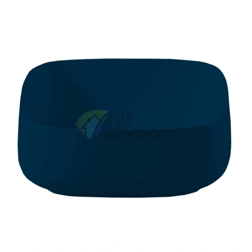 Раковина Artceram COGNAC Quadro 46x41 см настольная, цвет notte (COL007 36 00) - фото 1