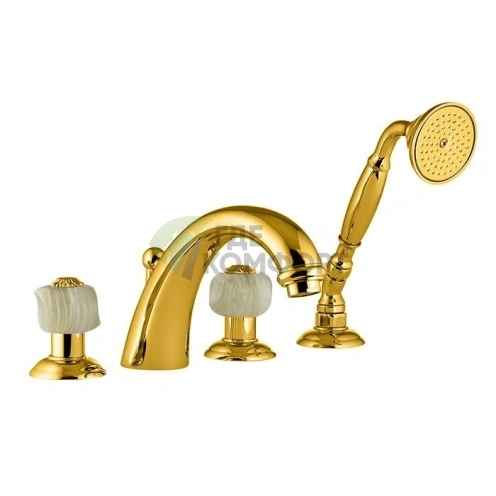 Смеситель для ванны Nicolazzi Onice с ручным душем, золото (2104GO09O) фото 1