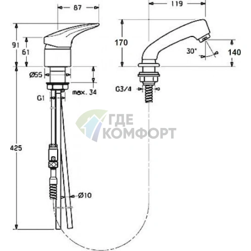 Смеситель Zorg ZR155572 для кухонной мойки - фото 2