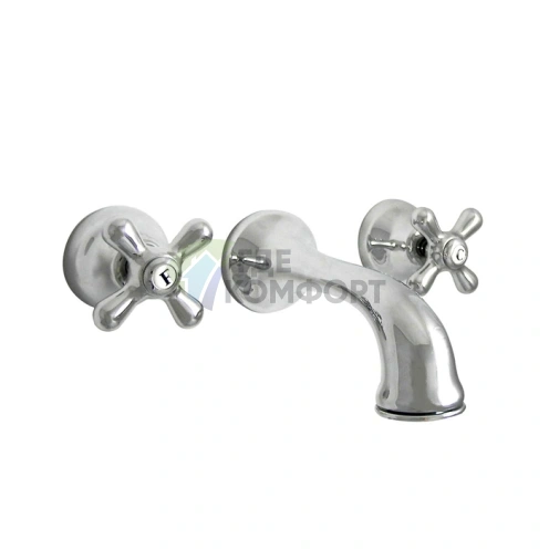 Смеситель для раковины Nicolazzi Nuova Brenta настенный с двумя ручками, хром (2577CR) - фото 1