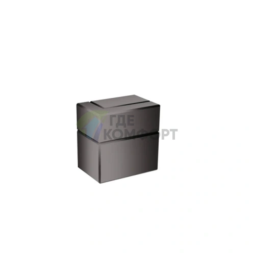 Встраиваемый запорный вентиль AX Edge внешняя часть, полированный черный (46770330) - фото 1