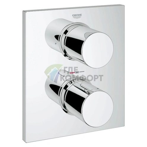 Термостат для ванны Grohe Grohtherm F 27618000 — комфорт и безопасность вашего душа - фото 1