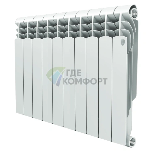 Радиатор биметаллический Royal Thermo Revolution Bimetall 350 10 секций - фото 1