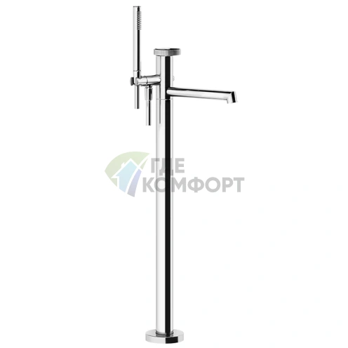 Смеситель для ванны напольный Gessi Anello хром (63328#031) - фото 1