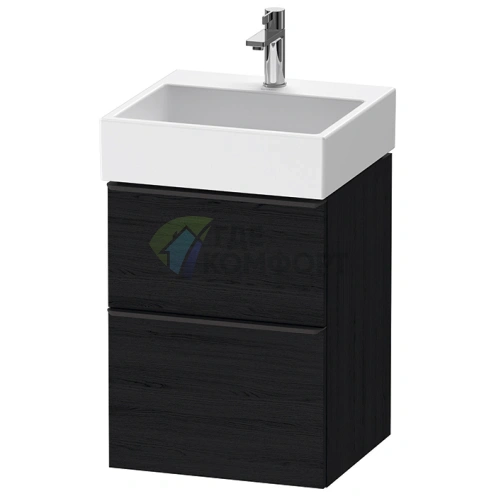Подвесная тумбочка Duravit D-Neo Black Oak с одним ящиком 484x442x625 мм (DE437001616) - фото 1