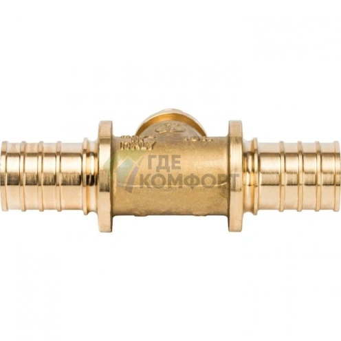 Stout Тройник переходной 25x16x25 для труб из сшитого полиэтилена аксиальный - фото 12