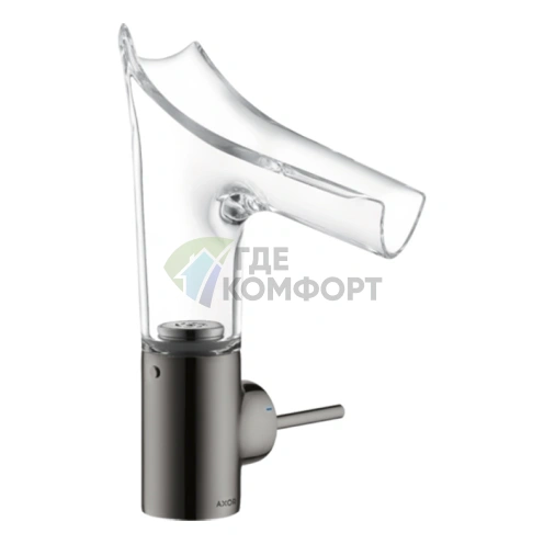 Смеситель для раковины AX Starck V полированный черный хром (12112330) - фото 1