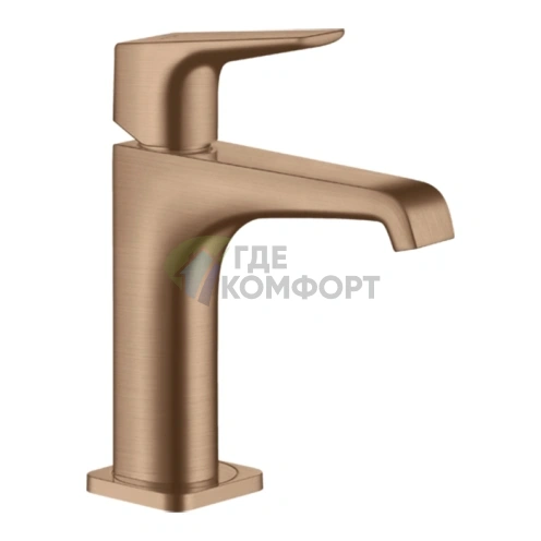 Смеситель для раковины AX Citterio E 125 мм, шлифованное красное золото (36111310) - фото 1