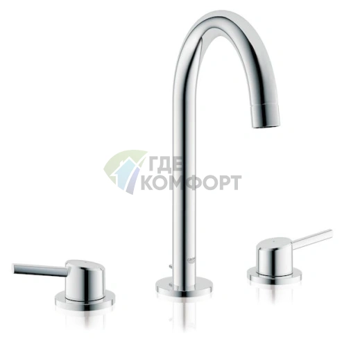 Стильный смеситель Grohe Concetto для умывальника с хромированным покрытием - фото 10