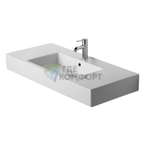 Раковина Duravit Vero для мебели с перел без отв под смеситель 1050x490мм Цвет Белый - фото 1