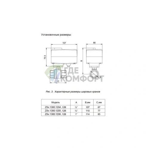 Система защиты от протечек воды ZEISSLER + TUYA 1/2