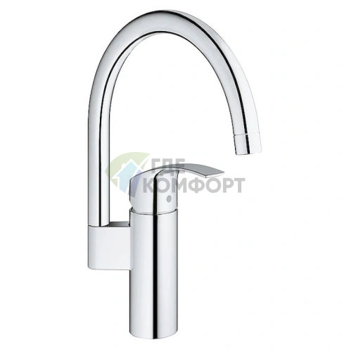 Смеситель Grohe Eurosmart 33202002 для кухни с выдвижной лейкой - фото 1