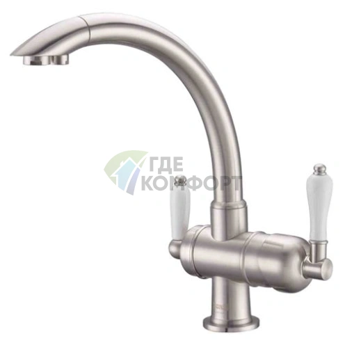 Смеситель для кухни Zorg ZR 327 YF сатин фото 1