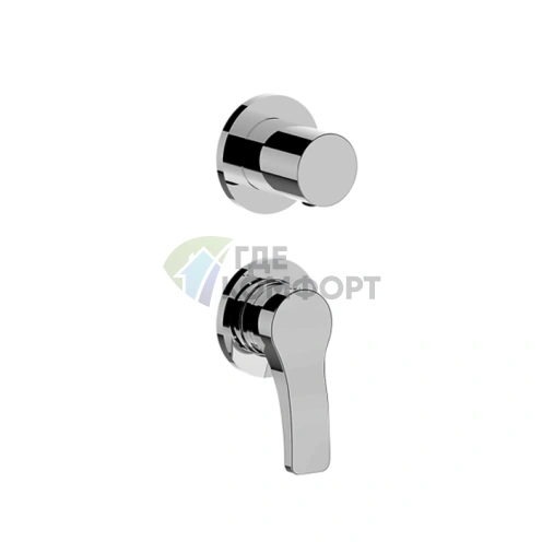 Встраиваемый смеситель для душа Fantini AL/23 (наружная часть), хром (26 02 B481B) - фото 1