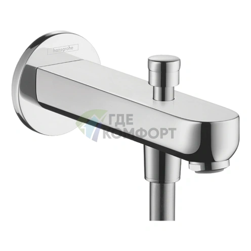 Излив для ванны Hansgrohe Metris S 152 мм, хром (31417000) - фото 1