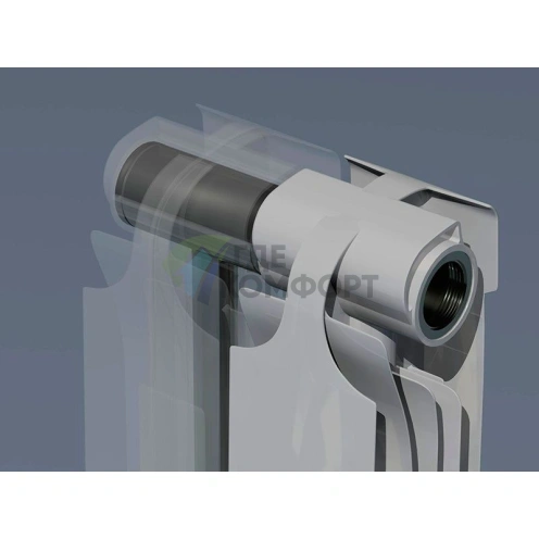 Радиатор биметаллический Теплоприбор BR1-500 12 секций - фото 2