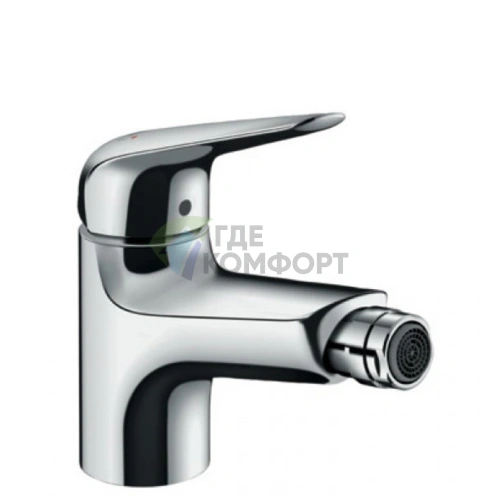 Смеситель для биде Hansgrohe Novus (70 на 1 отв., донный клапан, хром) (71142000) - фото 1