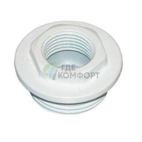 Переходник на 1/2 белый-правый Konner - фото 2