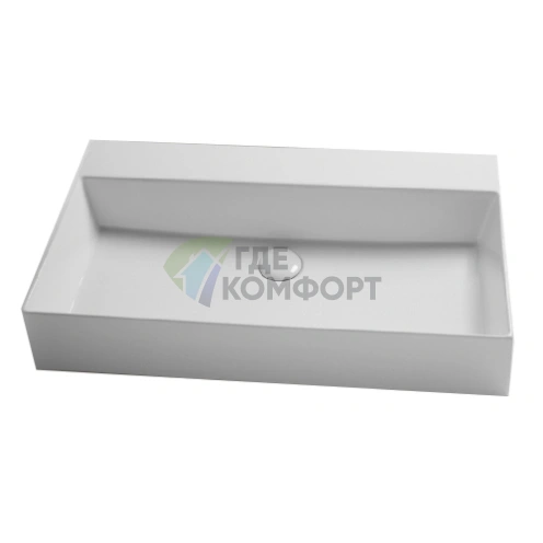 Подвесная раковина AZZURRA ELEGANCE 75x45 см белая без отверстия под смеситель - фото 2