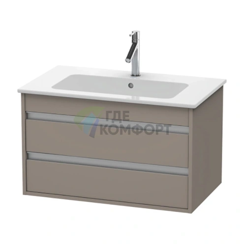 База под раковину Duravit Ketho для ME by Starck, 2 выдвижных ящика, 480x800x475 мм, цвет базальт матовый (KT642904343) - фото 1
