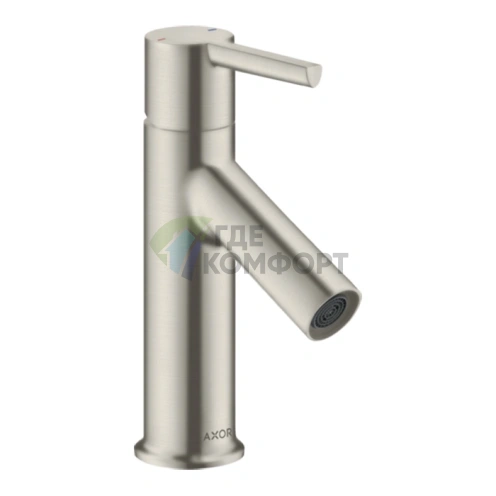Смеситель для раковины AX Starck 80, нержавеющая сталь (10102800) - фото 1