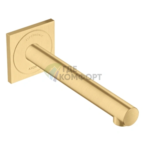 Настенный смеситель для раковины AX Uno в цвете шлифованное золото (45111250) - фото 1